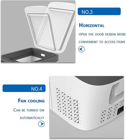 ❄️🚗 Portable Car Fridge Cooler 🏕️ Electric Travel Refrigerator