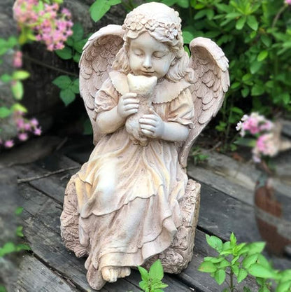 💏🌿✨ Kissing Bird Figurine – Resin Lovebirds Statue for Garden & Home