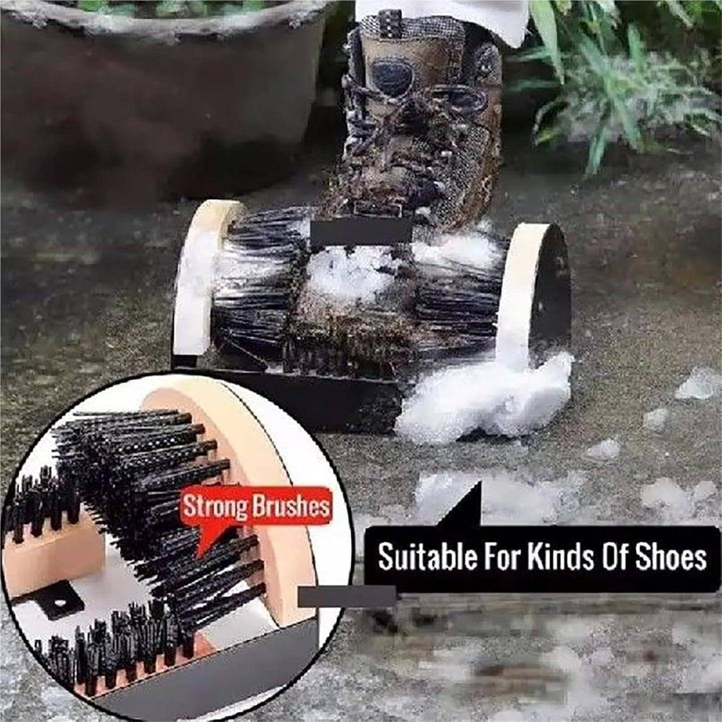 💪👟🌿 Boot Brush Scrubber – Heavy Duty Outdoor Shoe & Boot Cleaner