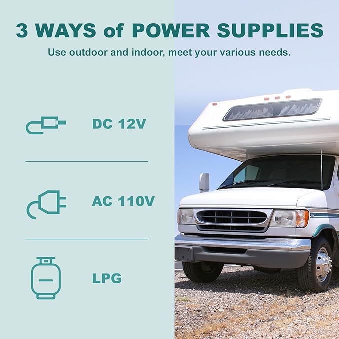 ❄️🔥 Outdoor 2-in-1 Fridge 🏕️ Compact Propane & Electric