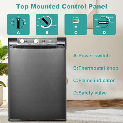 ❄️🔥 Outdoor 2-in-1 Fridge 🏕️ Compact Propane & Electric