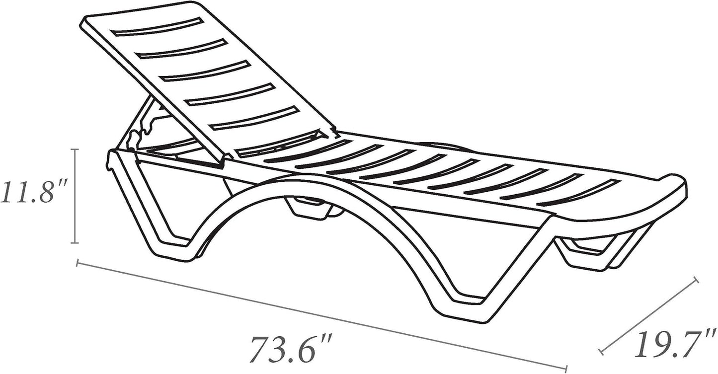 🏖️☀️ Outdoor Chaise Lounge Chair 🌴 Modern Poolside Recliner