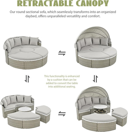 🛋️🌴 Outdoor Sectional Sofa Set ☀️ Luxury Patio Lounge